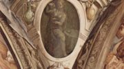 Фрески капеллы Элеоноры Толедской в Палаццо Веккио во Флоренции, медальоны, сцены  аллегории добродетелей кардинала. Деталь  Юстиция